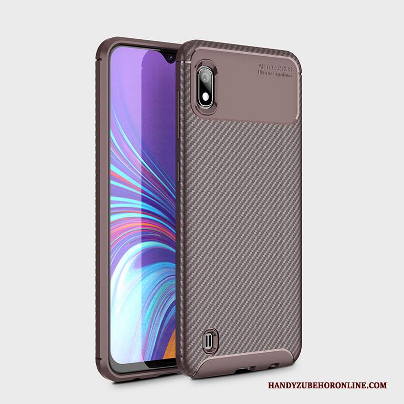 Custodia Samsung Galaxy A10 Silicone Telefono Fibra, Cover Samsung Galaxy A10 Protezione Anti-caduta Morbido