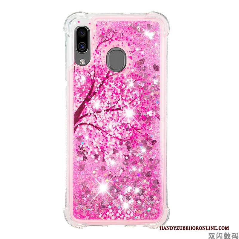 Custodia Samsung Galaxy A20e Cartone Animato Tutto Incluso Anti-caduta, Cover Samsung Galaxy A20e Silicone Morbido Rosa