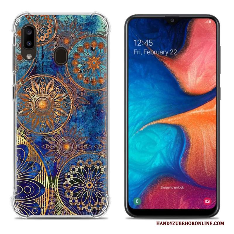 Custodia Samsung Galaxy A20e Colore Net Red Anti-caduta, Cover Samsung Galaxy A20e Colore Morbidotelefono