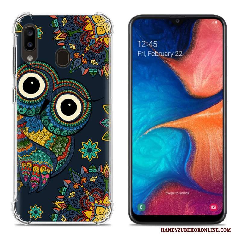 Custodia Samsung Galaxy A20e Colore Net Red Anti-caduta, Cover Samsung Galaxy A20e Colore Morbidotelefono