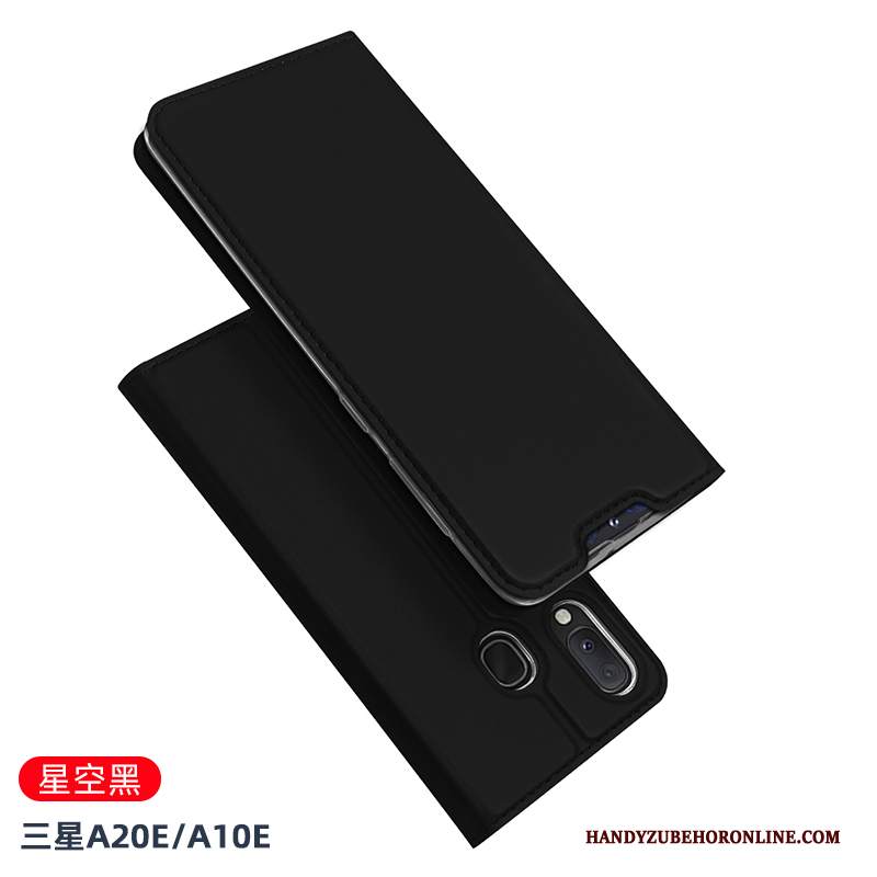 Custodia Samsung Galaxy A20e Folio Trasparente Morbido, Cover Samsung Galaxy A20e Pelle Anti-caduta Affari