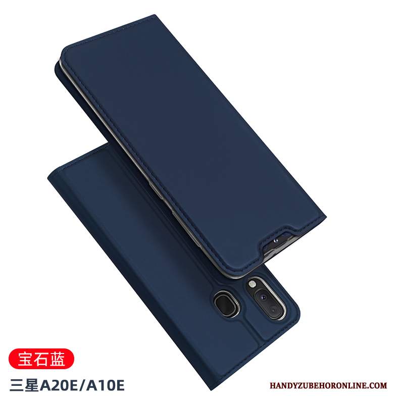 Custodia Samsung Galaxy A20e Folio Trasparente Morbido, Cover Samsung Galaxy A20e Pelle Anti-caduta Affari