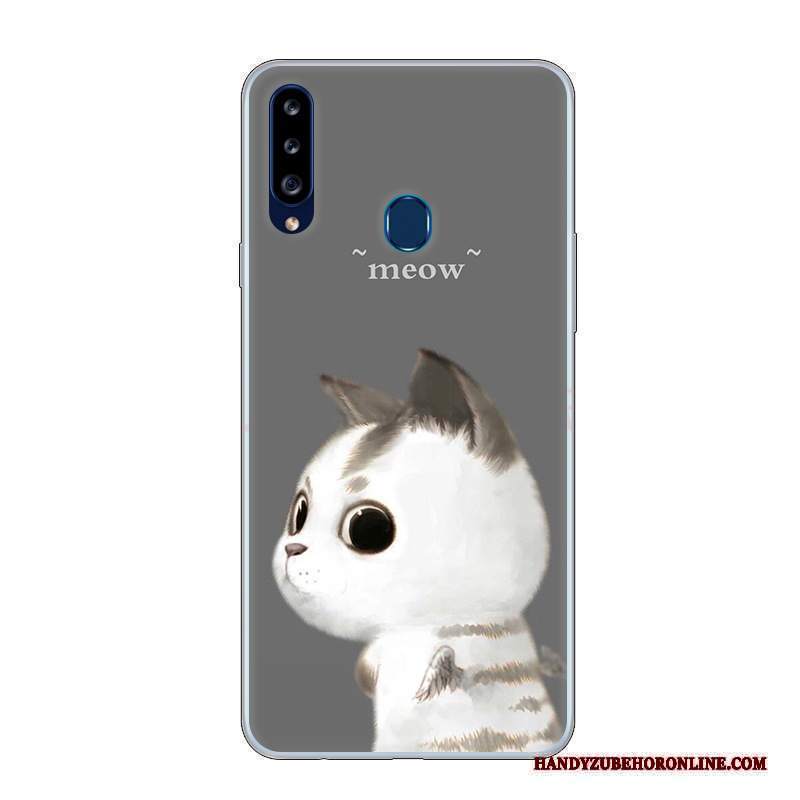 Custodia Samsung Galaxy A20s Cartone Animato Biancotelefono, Cover Samsung Galaxy A20s Protezione Anti-caduta Di Personalità