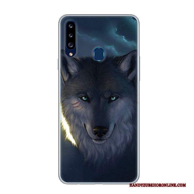 Custodia Samsung Galaxy A20s Cartone Animato Biancotelefono, Cover Samsung Galaxy A20s Protezione Anti-caduta Di Personalità