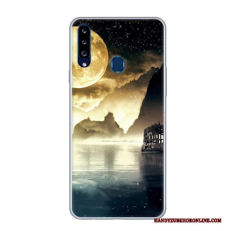 Custodia Samsung Galaxy A20s Cartone Animato Biancotelefono, Cover Samsung Galaxy A20s Protezione Anti-caduta Di Personalità