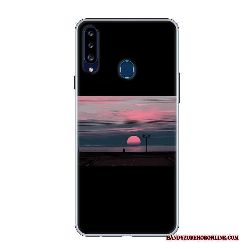 Custodia Samsung Galaxy A20s Cartone Animato Biancotelefono, Cover Samsung Galaxy A20s Protezione Anti-caduta Di Personalità