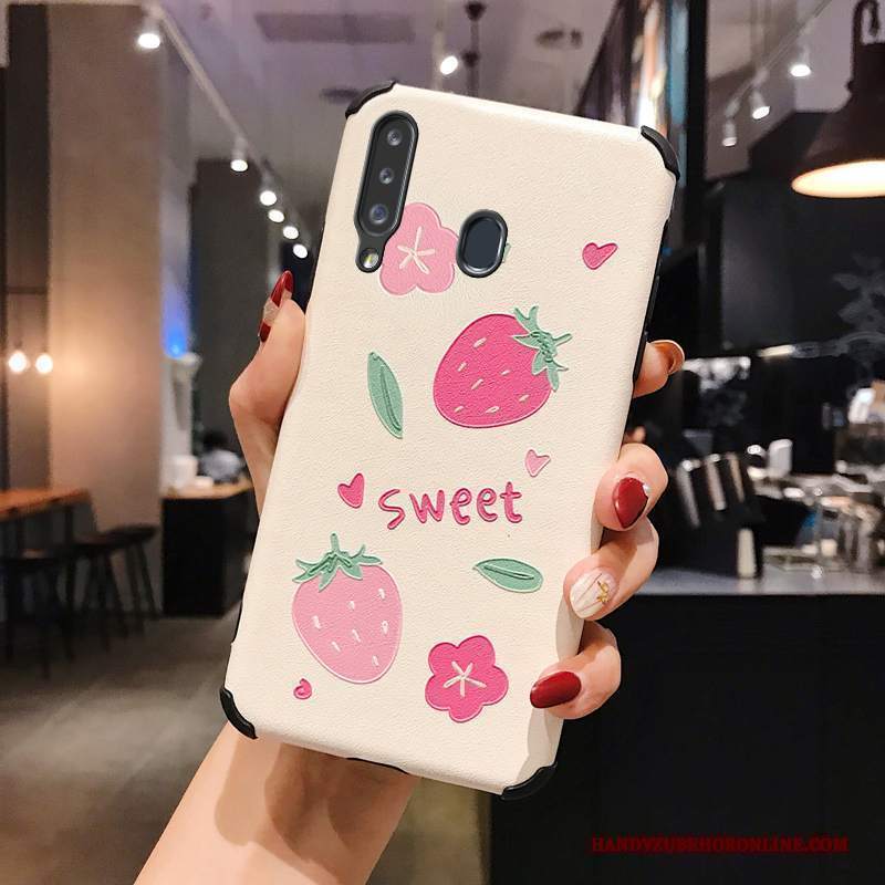 Custodia Samsung Galaxy A20s Cartone Animato Pellicola Protettiva Anti-caduta, Cover Samsung Galaxy A20s Goffratura Telefono Morbido