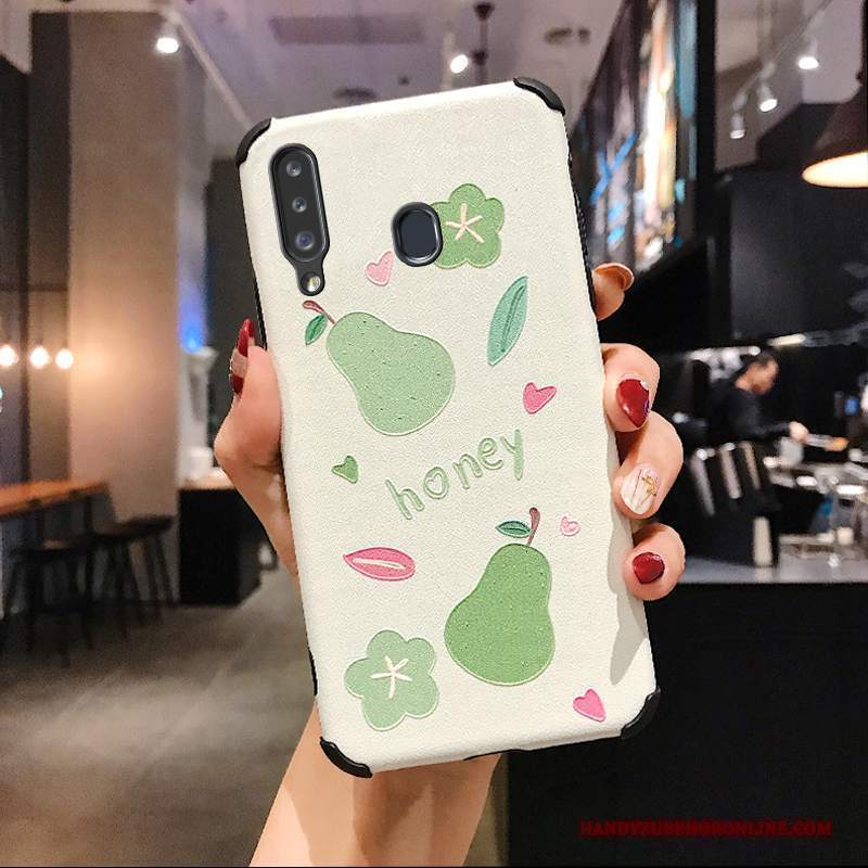 Custodia Samsung Galaxy A20s Cartone Animato Pellicola Protettiva Anti-caduta, Cover Samsung Galaxy A20s Goffratura Telefono Morbido