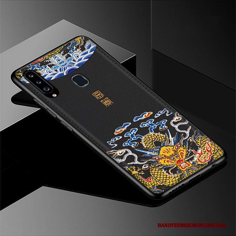 Custodia Samsung Galaxy A20s Cartone Animato Tendenza Vento, Cover Samsung Galaxy A20s Silicone Modello Morbido