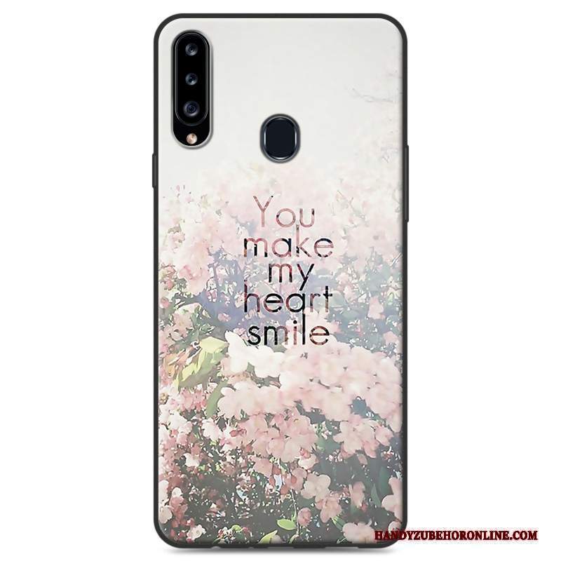 Custodia Samsung Galaxy A20s Colore Ornamenti Appesi Cuore, Cover Samsung Galaxy A20s Protezione Macchiati Morbido