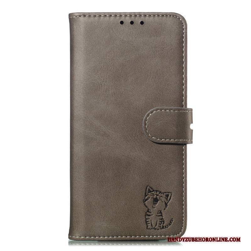 Custodia Samsung Galaxy A20s Folio Cartatelefono, Cover Samsung Galaxy A20s Pelle Grigio Tutto Incluso