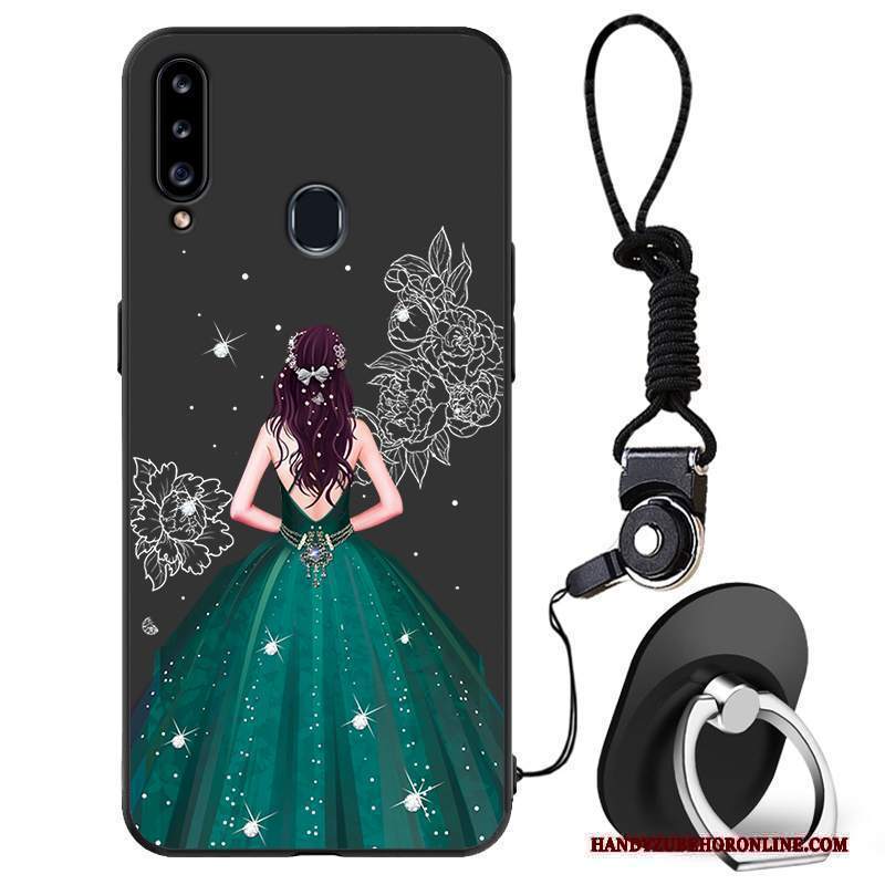 Custodia Samsung Galaxy A20s Moda Porpora Macchiati, Cover Samsung Galaxy A20s Protezione Tutto Incluso Garza