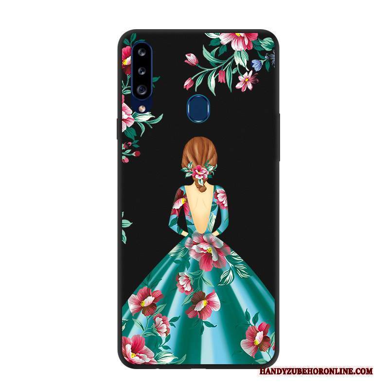 Custodia Samsung Galaxy A20s Protezione Semplici Verde, Cover Samsung Galaxy A20s Personalizza Morbido