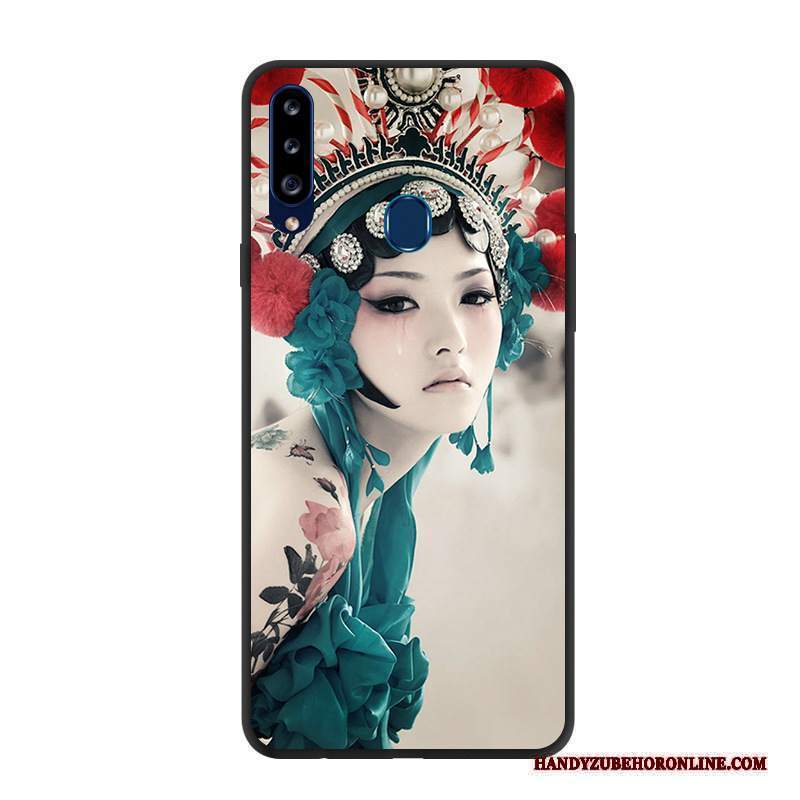 Custodia Samsung Galaxy A20s Protezione Semplici Verde, Cover Samsung Galaxy A20s Personalizza Morbido