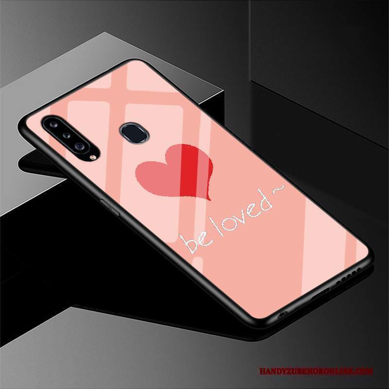 Custodia Samsung Galaxy A20s Silicone Anti-cadutatelefono, Cover Samsung Galaxy A20s Cartone Animato Fresco Rosa