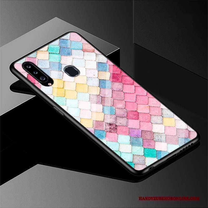 Custodia Samsung Galaxy A20s Silicone Anti-cadutatelefono, Cover Samsung Galaxy A20s Cartone Animato Fresco Rosa