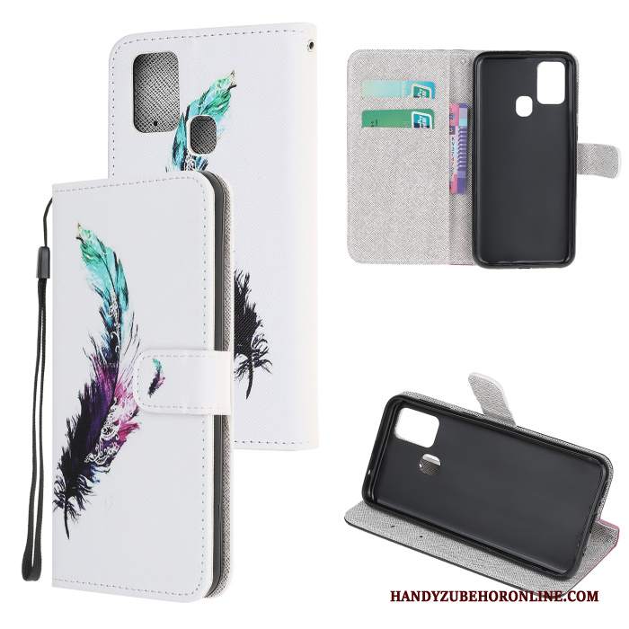 Custodia Samsung Galaxy A21s Cartone Animato Nerotelefono, Cover Samsung Galaxy A21s Pelle