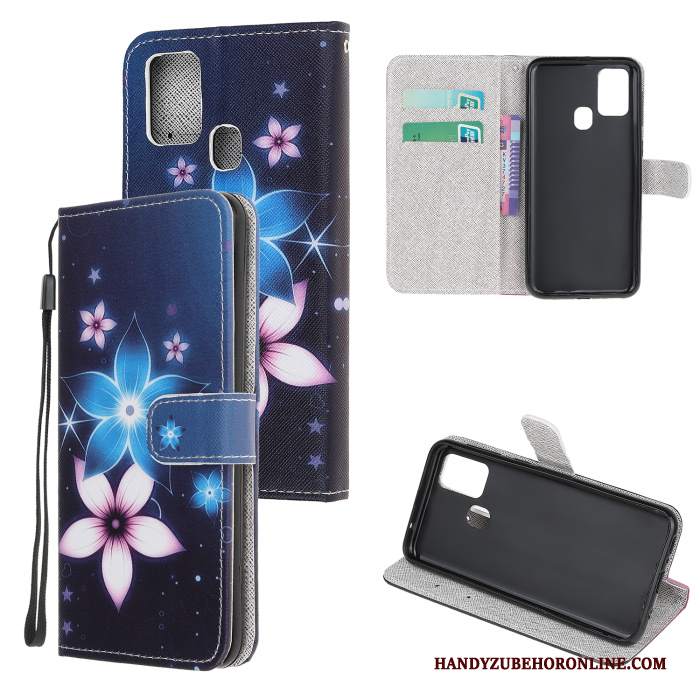 Custodia Samsung Galaxy A21s Cartone Animato Nerotelefono, Cover Samsung Galaxy A21s Pelle