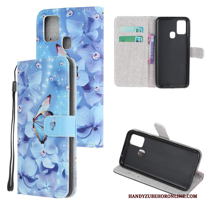 Custodia Samsung Galaxy A21s Cartone Animato Nerotelefono, Cover Samsung Galaxy A21s Pelle