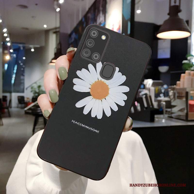 Custodia Samsung Galaxy A21s Cartone Animato Piccolatelefono, Cover Samsung Galaxy A21s Creativo Di Personalità Tendenza