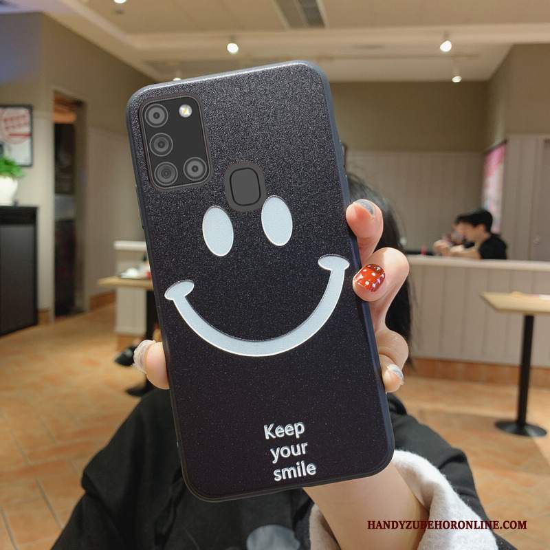 Custodia Samsung Galaxy A21s Cartone Animato Piccolatelefono, Cover Samsung Galaxy A21s Creativo Di Personalità Tendenza