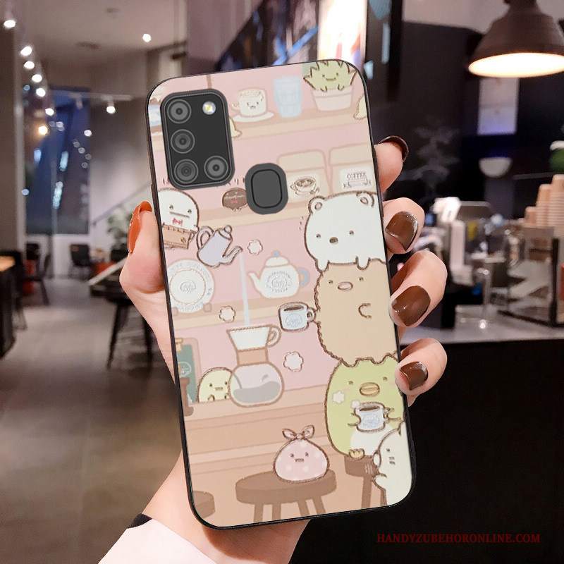 Custodia Samsung Galaxy A21s Cartone Animato Piccolatelefono, Cover Samsung Galaxy A21s Creativo Di Personalità Tendenza