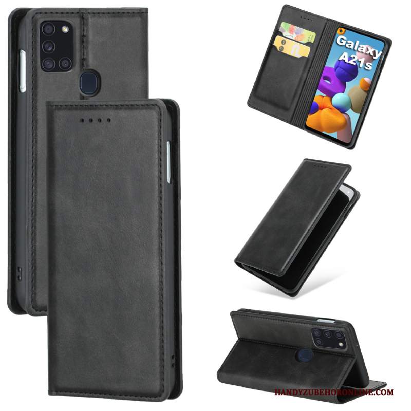 Custodia Samsung Galaxy A21s Pelle Rossotelefono, Cover Samsung Galaxy A21s Modello Anti-caduta