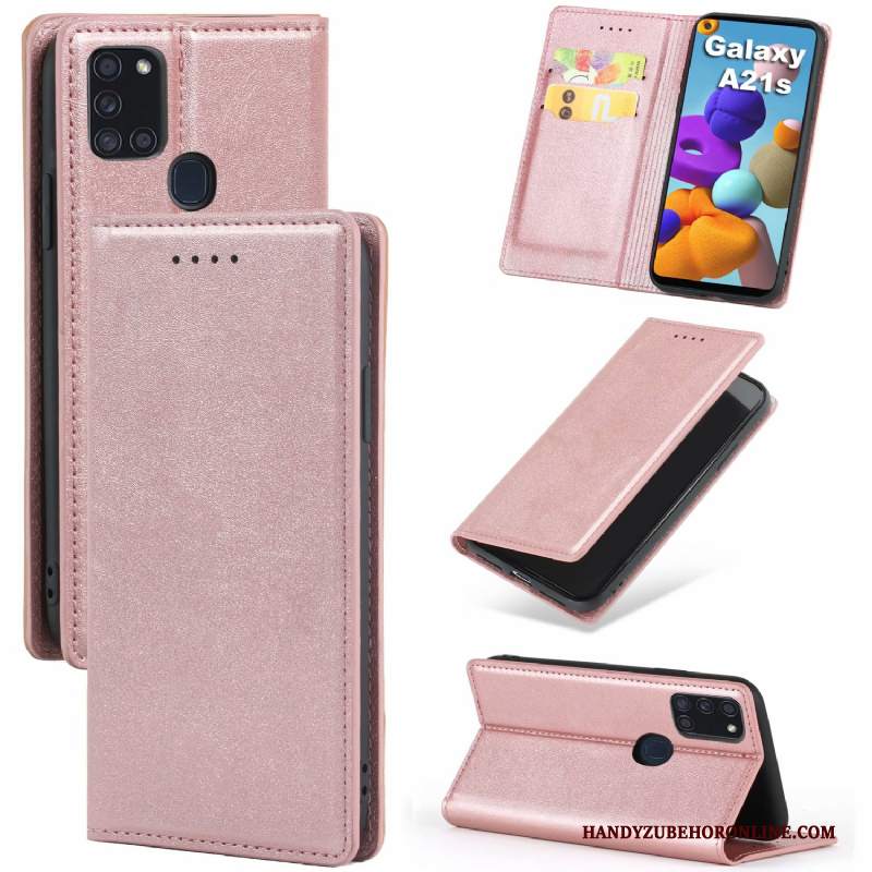 Custodia Samsung Galaxy A21s Pelle Rossotelefono, Cover Samsung Galaxy A21s Modello Anti-caduta