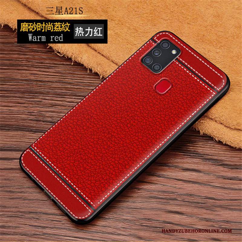 Custodia Samsung Galaxy A21s Pelle Semplici Morbido, Cover Samsung Galaxy A21s Macchiatitelefono