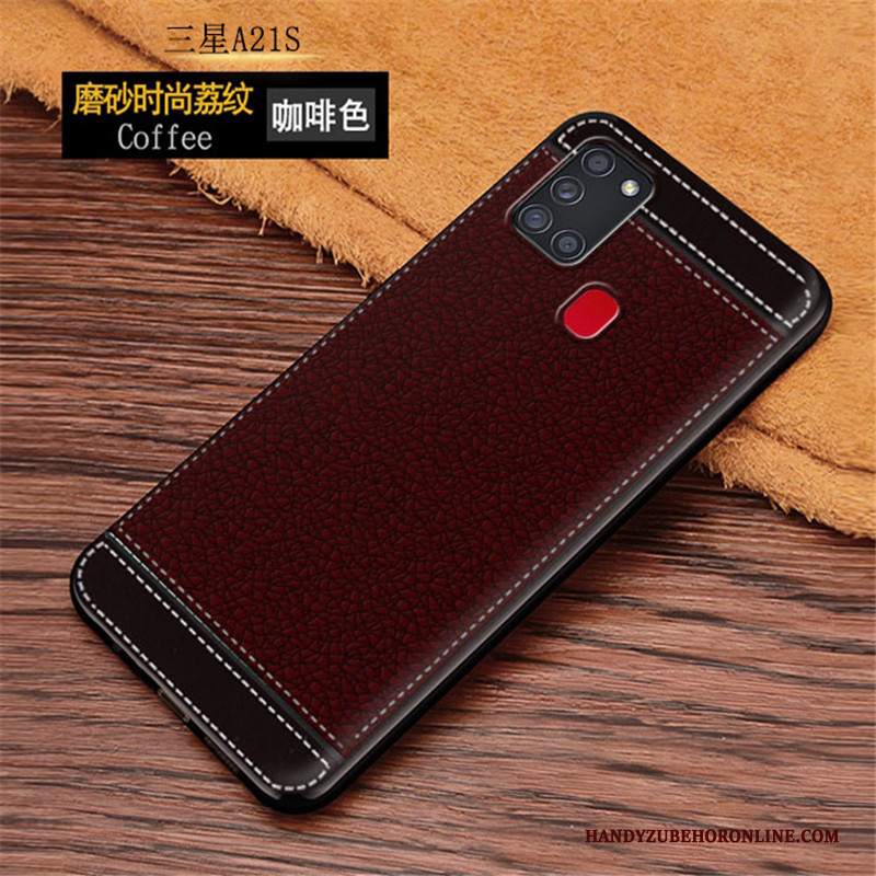 Custodia Samsung Galaxy A21s Pelle Semplici Morbido, Cover Samsung Galaxy A21s Macchiatitelefono