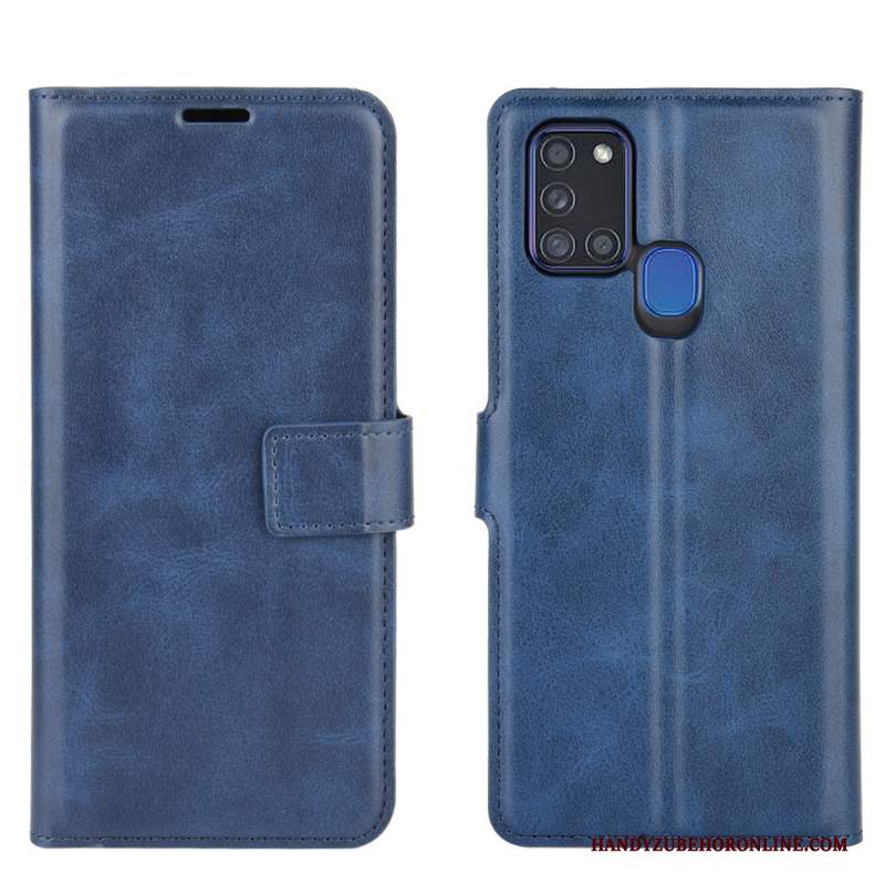 Custodia Samsung Galaxy A21s Pelle Telefono Nero, Cover Samsung Galaxy A21s Protezione Personalizza Carta