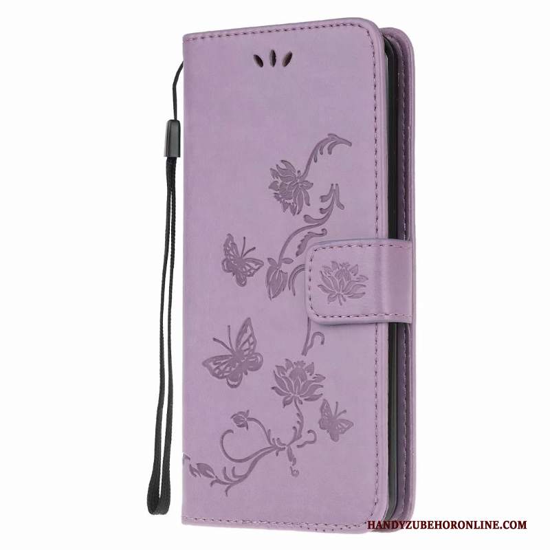 Custodia Samsung Galaxy A21s Pelle Tutto Incluso Anti-caduta, Cover Samsung Galaxy A21s Folio Telefono Porpora