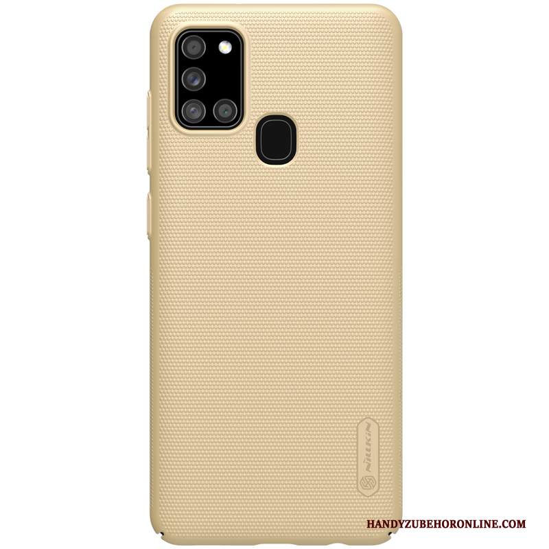 Custodia Samsung Galaxy A21s Protezione Anti-caduta Oro, Cover Samsung Galaxy A21s Rossotelefono