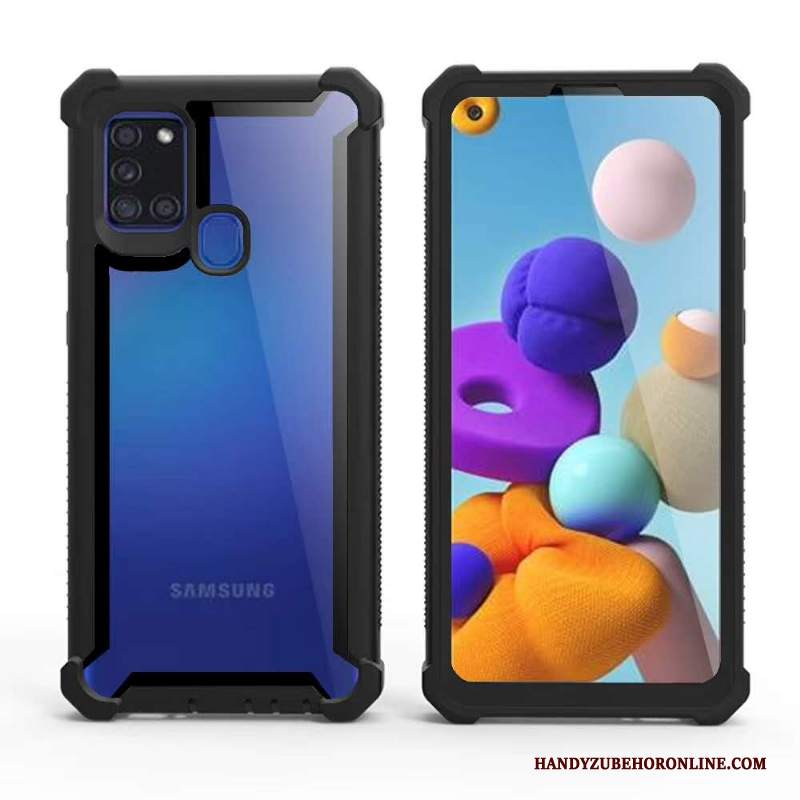 Custodia Samsung Galaxy A21s Protezione Difficile Gasbag, Cover Samsung Galaxy A21s Giallo Europa