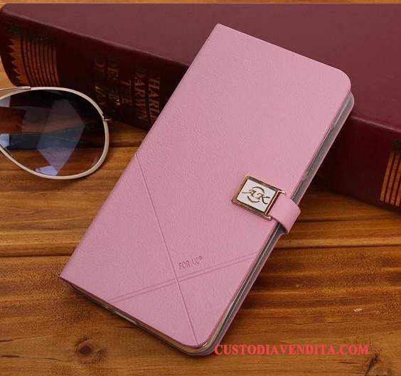 Custodia Samsung Galaxy A3 2015 Pelle Rosa Sottili, Cover Samsung Galaxy A3 2015 Protezione Telefono