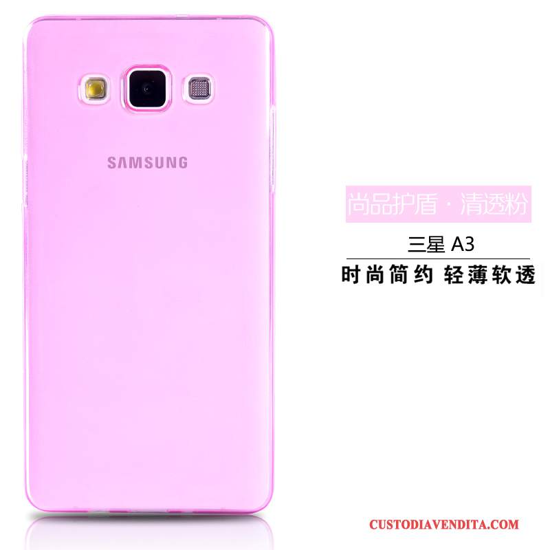 Custodia Samsung Galaxy A3 2015 Protezione Morbido Trasparente, Cover Samsung Galaxy A3 2015 Colore Telefono