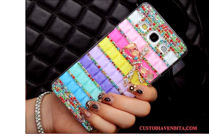 Custodia Samsung Galaxy A3 2015 Strass Difficile Sottili, Cover Samsung Galaxy A3 2015 Colore Coperchio Posterioretelefono