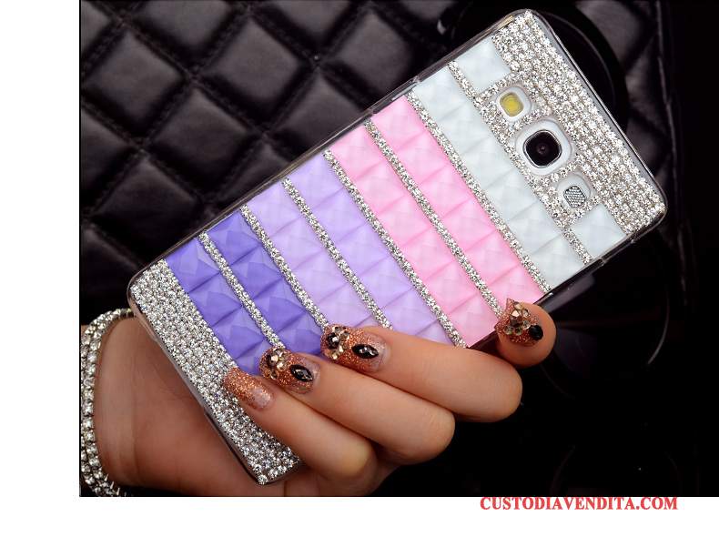 Custodia Samsung Galaxy A3 2015 Strass Difficile Sottili, Cover Samsung Galaxy A3 2015 Colore Coperchio Posterioretelefono