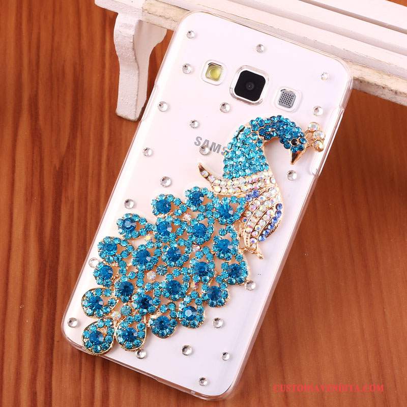 Custodia Samsung Galaxy A3 2015 Strass Oro Difficile, Cover Samsung Galaxy A3 2015 Protezione Telefono Anti-caduta