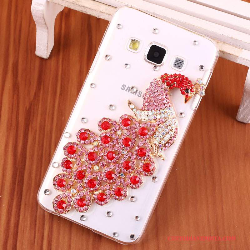 Custodia Samsung Galaxy A3 2015 Strass Oro Difficile, Cover Samsung Galaxy A3 2015 Protezione Telefono Anti-caduta