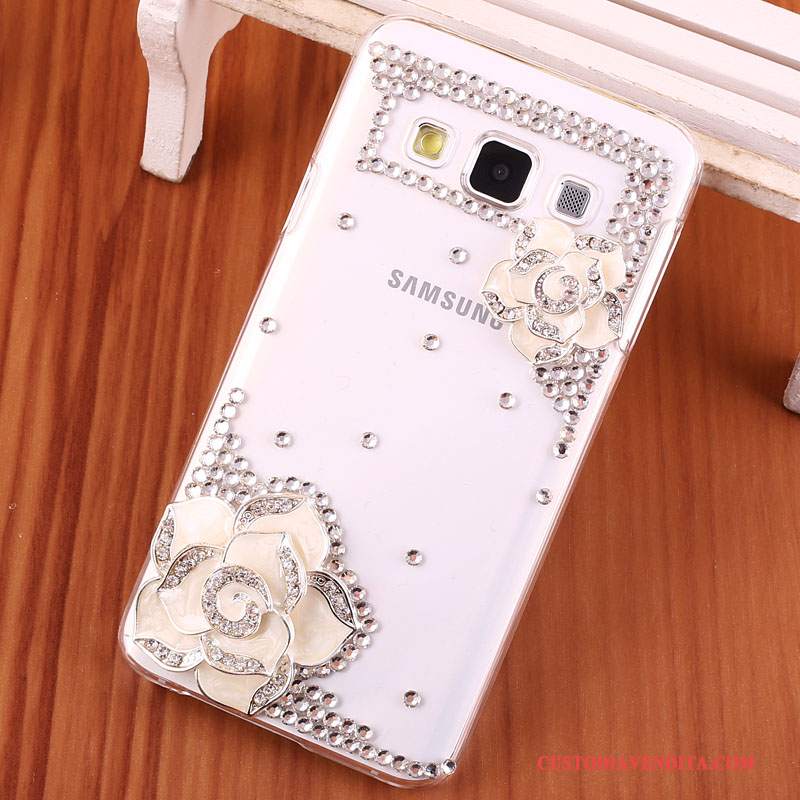 Custodia Samsung Galaxy A3 2015 Strass Oro Difficile, Cover Samsung Galaxy A3 2015 Protezione Telefono Anti-caduta