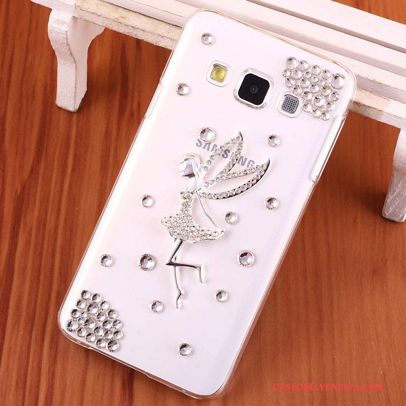 Custodia Samsung Galaxy A3 2015 Strass Oro Difficile, Cover Samsung Galaxy A3 2015 Protezione Telefono Anti-caduta