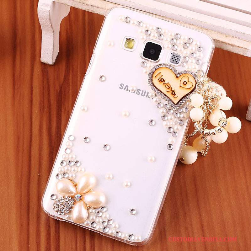 Custodia Samsung Galaxy A3 2015 Strass Oro Difficile, Cover Samsung Galaxy A3 2015 Protezione Telefono Anti-caduta