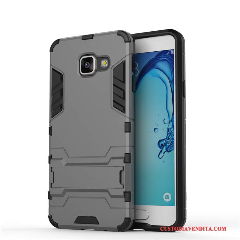 Custodia Samsung Galaxy A3 2016 Protezione Difficile Anti-caduta, Cover Samsung Galaxy A3 2016 Telefono Argento