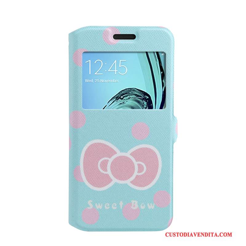 Custodia Samsung Galaxy A3 2016 Protezione Morbidotelefono, Cover Samsung Galaxy A3 2016 Colore Porpora Finestra Aperta