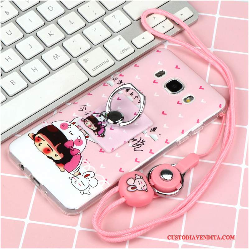 Custodia Samsung Galaxy A3 2016 Silicone Morbido Rosa, Cover Samsung Galaxy A3 2016 Protezione Telefono