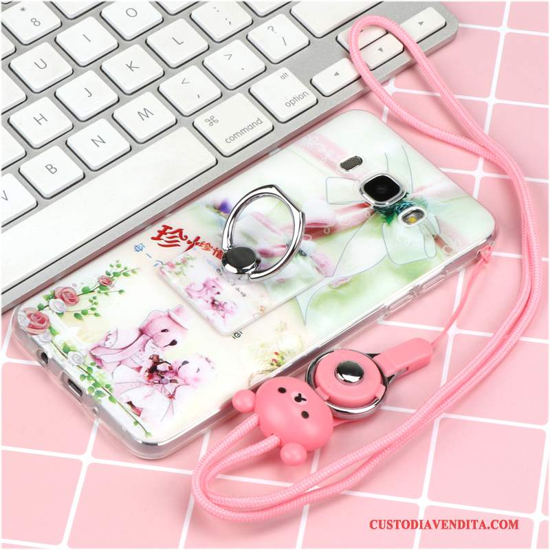 Custodia Samsung Galaxy A3 2016 Silicone Morbido Rosa, Cover Samsung Galaxy A3 2016 Protezione Telefono