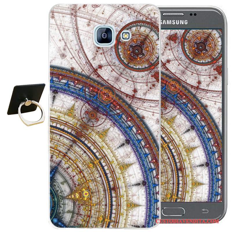 Custodia Samsung Galaxy A3 2017 Goffratura Tutto Incluso Anti-caduta, Cover Samsung Galaxy A3 2017 Cartone Animato Morbido Blu