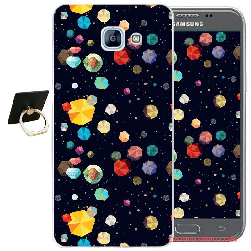 Custodia Samsung Galaxy A3 2017 Goffratura Tutto Incluso Anti-caduta, Cover Samsung Galaxy A3 2017 Cartone Animato Morbido Blu