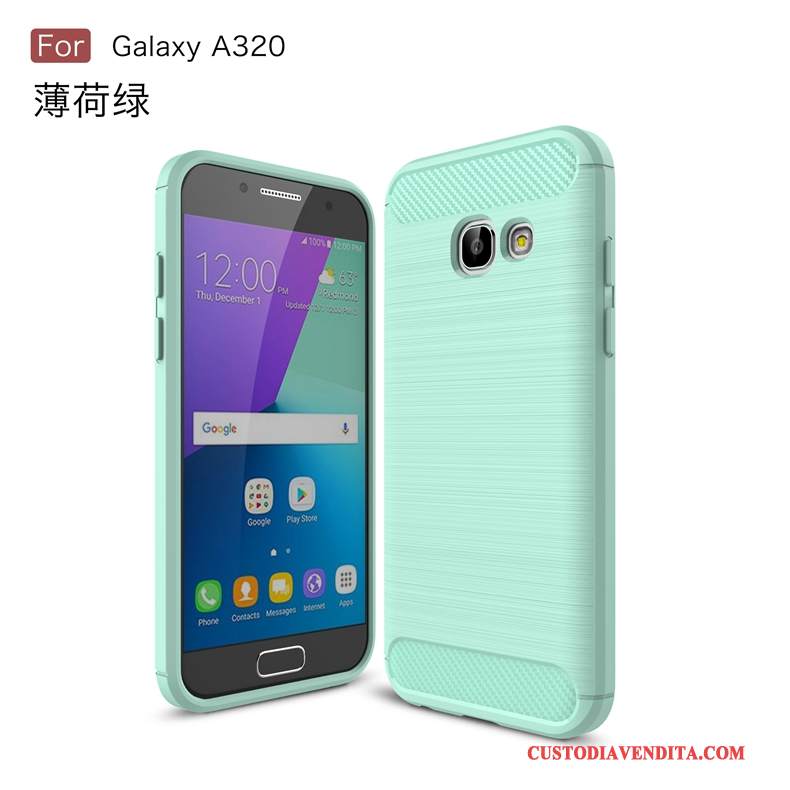 Custodia Samsung Galaxy A3 2017 Modello Verde, Cover Samsung Galaxy A3 2017 Telefono Anti-caduta